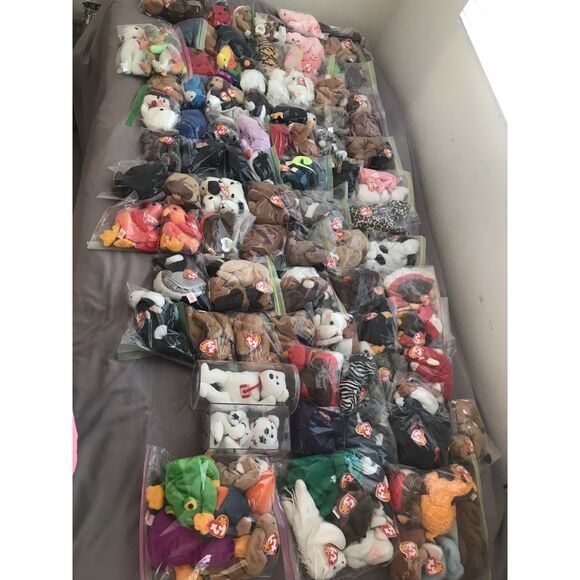 LOT 235 TY BEANIE BABIES ALL NEW W/ TAGS-ALL BAGGED SINCE PURCHASED-4&5 GEN TAGS - Picture 1 of 15